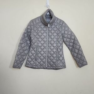 Michael Kors Packable Down Fill Jacket Grey Women's Size S